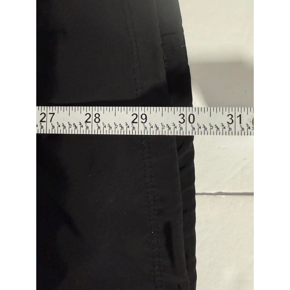Athleta Womens Black Hooded Windbreaker Jacket Cinched Waist Full Zip Size Large - Picture 10 of 10